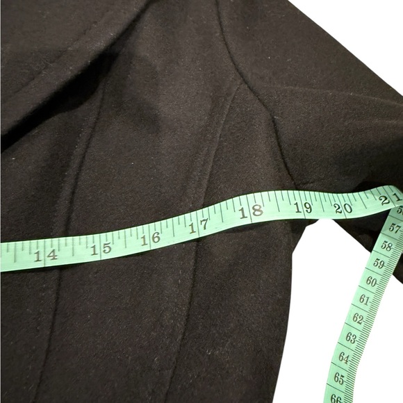 Michael Kors Wool Blend Black Trench Coat - Picture 8 of 13